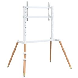Berkfield Home Easel TV Stand for 37-86 Inch Screen Max VESA 400x600 mm 60 kg in White - thumbnail 6