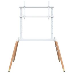 Berkfield Home Easel TV Stand for 37-86 Inch Screen Max VESA 400x600 mm 60 kg in White - thumbnail 4