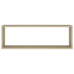 Berkfield Home Wall Cube Shelf 4 pcs Sonoma Oak 80x15x26.5 cm Engineered Wood in Light Brown - thumbnail 7