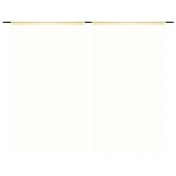 Berkfield Home String Curtains 2 pcs 140x250 cm Cream - thumbnail 2