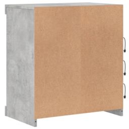 Berkfield Home Sideboard with LED Lights Concrete Grey 60.5x37x67 cm - thumbnail 8