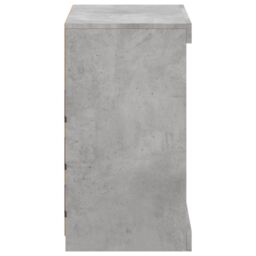 Berkfield Home Sideboard with LED Lights Concrete Grey 60.5x37x67 cm - thumbnail 7