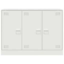 Berkfield Home Sideboard White 99x39x73 cm Steel - Size: 99 x 39 x 73 cm - thumbnail 6