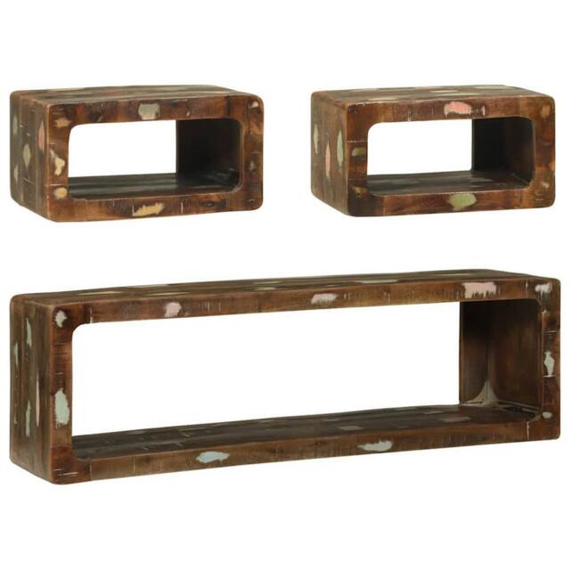 Berkfield Home 3 Piece TV Cabinet Set Multicolour Solid Wood Reclaimed - image 1