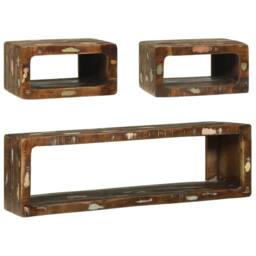 Berkfield Home 3 Piece TV Cabinet Set Multicolour Solid Wood Reclaimed - thumbnail 8