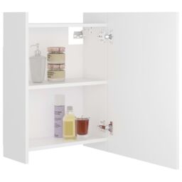 Berkfield Home Bathroom Mirror Cabinet White 62.5x20.5x64 cm Engineered Wood - thumbnail 4