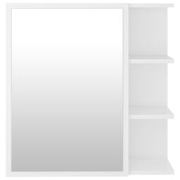 Berkfield Home Bathroom Mirror Cabinet White 62.5x20.5x64 cm Engineered Wood - thumbnail 6