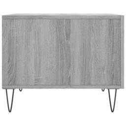Berkfield Home Decorative Coffee Table Grey Sonoma 50x50x40 cm Engineered Wood - Size: 50 x 50 x 40 cm - thumbnail 7