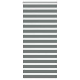 Berkfield Home Elegant Zebra Blind Dark Grey 115x200 cm Fabric Width 110.9 cm Po - thumbnail 2