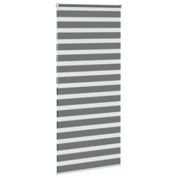 Berkfield Home Elegant Zebra Blind Dark Grey 115x200 cm Fabric Width 110.9 cm Po - thumbnail 4