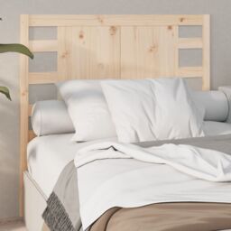 Berkfield Home Headboard 96x4x100 cm Solid Wood Pine in Brown - Size: 96 x 4 x 100 cm - thumbnail 4