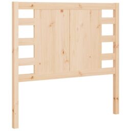 Berkfield Home Headboard 96x4x100 cm Solid Wood Pine in Brown - Size: 96 x 4 x 100 cm - thumbnail 2