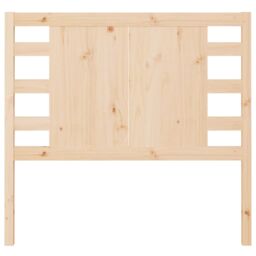 Berkfield Home Headboard 96x4x100 cm Solid Wood Pine in Brown - Size: 96 x 4 x 100 cm - thumbnail 3