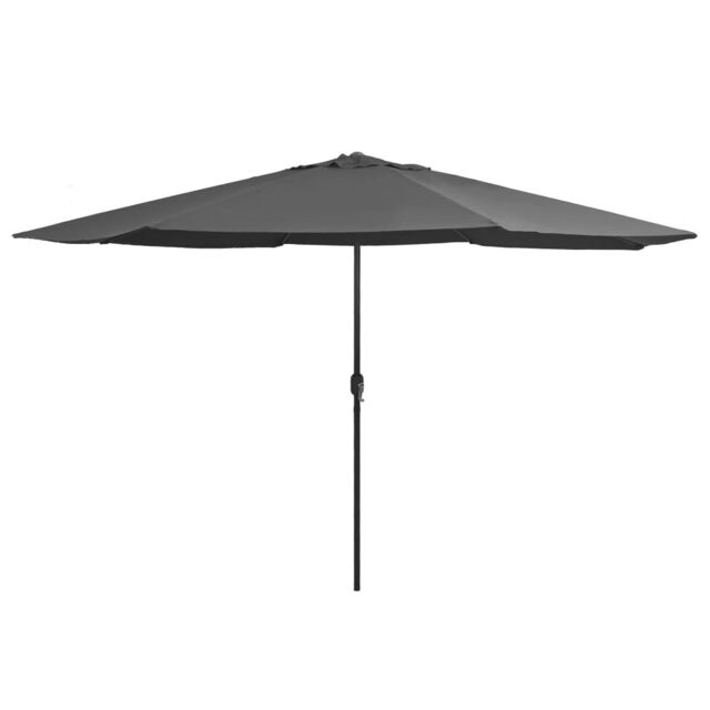 Berkfield Home Outdoor Parasol with Metal Pole 400 cm Anthracite in Black - image 1