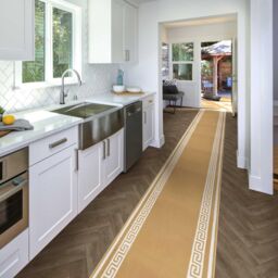 runrug Beige Key Long Hallway Carpet Runner - Size: 60 cm x 420 cm - thumbnail 4