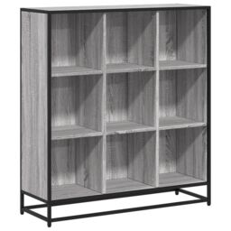 Berkfield Home Bookcase Grey Sonoma 97.5x33x107.5 cm Engineered Wood & Metal - thumbnail 2