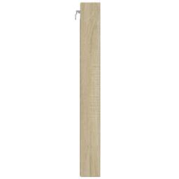 Berkfield Home Vitrine Cabinet Sonoma Oak 100x8.5x75 cm Engineered Wood in Light Tan - thumbnail 5