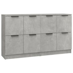 Berkfield Home Sideboards 2 pcs Concrete Grey 60x30x70 cm Engineered Wood - Size: 60 x 30 x 70 cm - thumbnail 2
