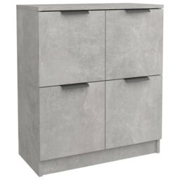 Berkfield Home Sideboards 2 pcs Concrete Grey 60x30x70 cm Engineered Wood - Size: 60 x 30 x 70 cm - thumbnail 3