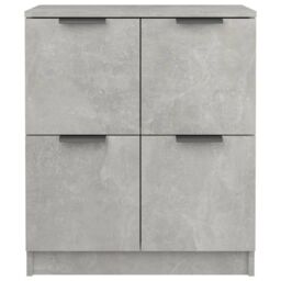 Berkfield Home Sideboards 2 pcs Concrete Grey 60x30x70 cm Engineered Wood - Size: 60 x 30 x 70 cm - thumbnail 4