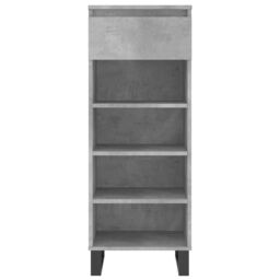Berkfield Home Shoe Cabinet Concrete Grey 40x36x105 cm Engineered Wood - Size: 40 x 36 x 105 cm - thumbnail 5
