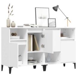 Berkfield Home Sideboards 2 pcs White 60x35x70 cm Engineered Wood - Size: 60 x 35 x 70 cm - thumbnail 4