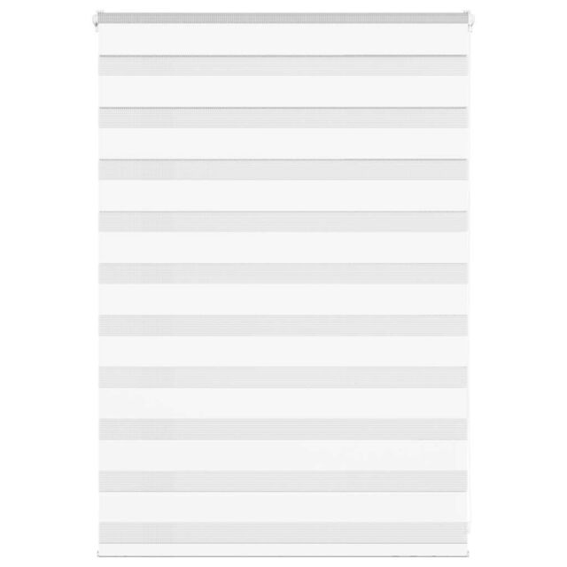 Berkfield Home Zebra Blind White 110x100 cm Fabric Width 105.9 cm Polyester - image 1