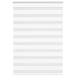 Berkfield Home Zebra Blind White 110x100 cm Fabric Width 105.9 cm Polyester - thumbnail 1