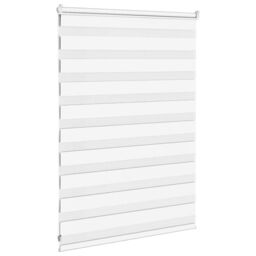 Berkfield Home Zebra Blind White 110x100 cm Fabric Width 105.9 cm Polyester - thumbnail 4