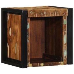 Berkfield Home Bedside Cabinet Multicolour 40x35x40 cm Solid Wood Reclaimed - Size: 40 x 35 x 40 cm - thumbnail 3