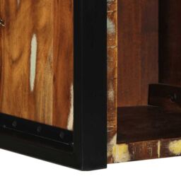 Berkfield Home Bedside Cabinet Multicolour 40x35x40 cm Solid Wood Reclaimed - Size: 40 x 35 x 40 cm - thumbnail 8