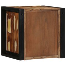 Berkfield Home Bedside Cabinet Multicolour 40x35x40 cm Solid Wood Reclaimed - Size: 40 x 35 x 40 cm - thumbnail 6