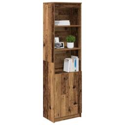 Berkfield Home Highboard Old Wood 50x35x180 cm Engineered Wood in Brown - Size: 50 x 35 x 180 cm - thumbnail 4