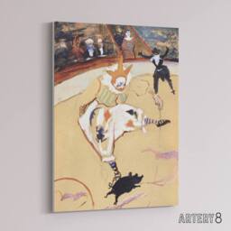 "Artery8 Medrano Circus With a Piglet Canvas Wall Art Print Lautrec in Beige - Size: W18"" x H24""" - thumbnail 2