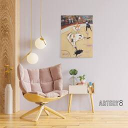 "Artery8 Medrano Circus With a Piglet Canvas Wall Art Print Lautrec in Beige - Size: W18"" x H24""" - thumbnail 3