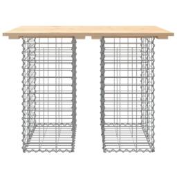 Berkfield Home Garden Bench Gabion Design 100x70x72 cm Solid Wood Pine in Brown - Size: 100 x 70 x 72 cm - thumbnail 5