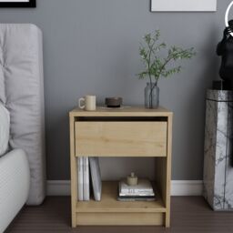 Decorotika Sheridan Nightstand in Light Oak