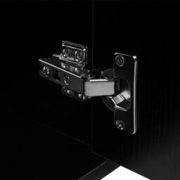 Berkfield Home Three Piece Bathroom Furniture & Basin Set Black - thumbnail 5