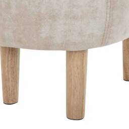 Wyld and Coco Reindeer Kids Stool Beige Upholstered Footstool With Storage - thumbnail 9