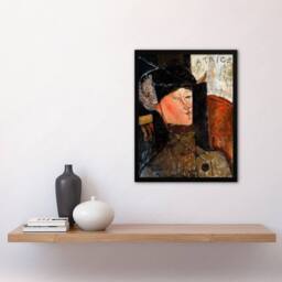 Artery8 Amedeo Modigliani Framed Wall Art Print Portrait of Beatrice Hastings - Size: A4 - thumbnail 2