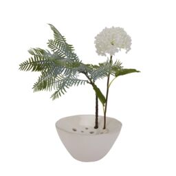 Hill Interiors Ceramic Flower Frog in White - thumbnail 2