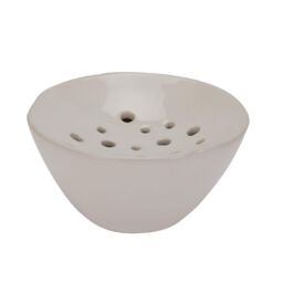 Hill Interiors Ceramic Flower Frog in White
