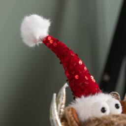 Samuel Alexander 35cm Sitting Plush Golden Prancer Christmas Reindeer Decoration - thumbnail 3