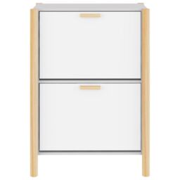 Berkfield Home Shoe Cabinet White 57.5x33x80 cm Engineered Wood - thumbnail 6