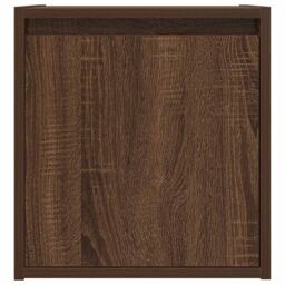 Berkfield Home Wall-Mounted Bedside Cabinet Brown Oak 38x34x40 cm - Size: 38 x 34 x 40 cm - thumbnail 6