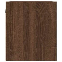 Berkfield Home Wall-Mounted Bedside Cabinet Brown Oak 38x34x40 cm - Size: 38 x 34 x 40 cm - thumbnail 7