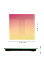 Living and Home Smart Scale for Body Weight and Fat Percentage in Yellow - thumbnail 2