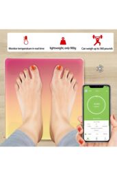 Living and Home Smart Scale for Body Weight and Fat Percentage in Yellow - thumbnail 4