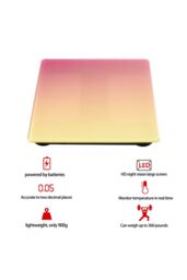 Living and Home Smart Scale for Body Weight and Fat Percentage in Yellow - thumbnail 3