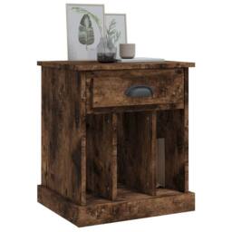 Berkfield Home Bedside Cabinets 2 pcs Smoked Oak 43x36x50 cm in Brown - Size: 43 x 36 x 50 cm - thumbnail 4